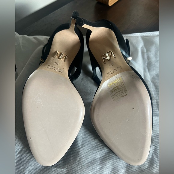 Tamara Mellon black suede D'Orsay pumps size 37 ASO Meghan Markle - Picture 7 of 9